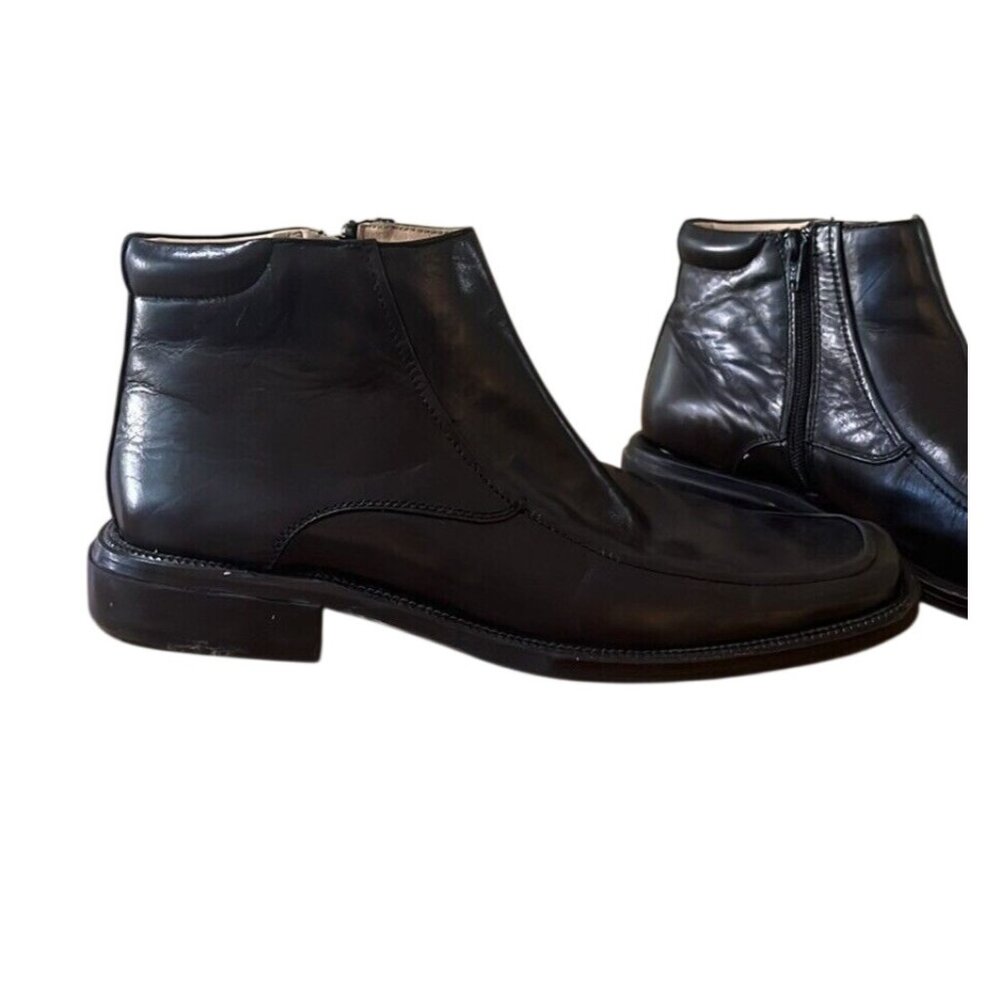 Beatle boots Kenneth dark brownish black leather ankle hi boots Mens 9.5M